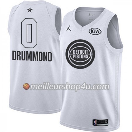 Maillot Basket Homme Detroit Pistons Andre Drummond 0 2018 All Star Jordan Brand Blanc Swingman
